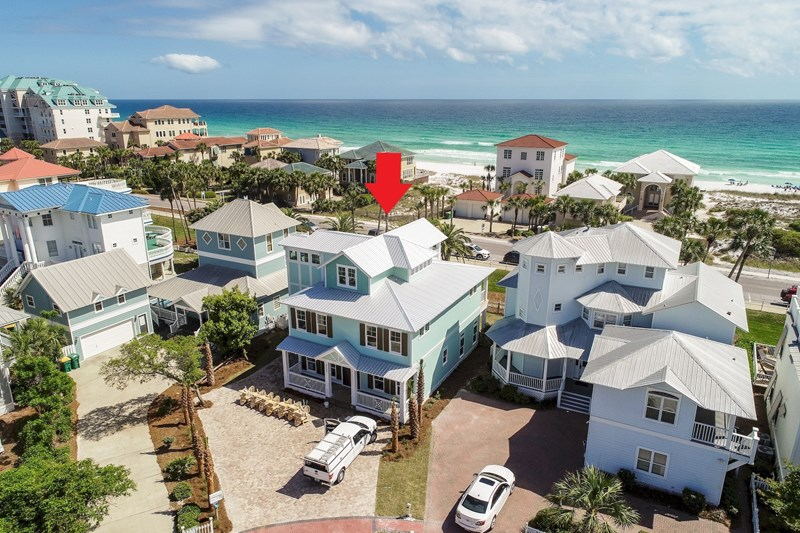 a beach access on each side of us